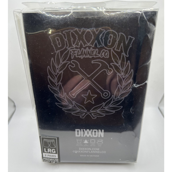 Dixxon Flannel Co Premium Boxer Briefs, 2 pair, Blue/Grey, Size Large, NIB - Picture 3 of 4